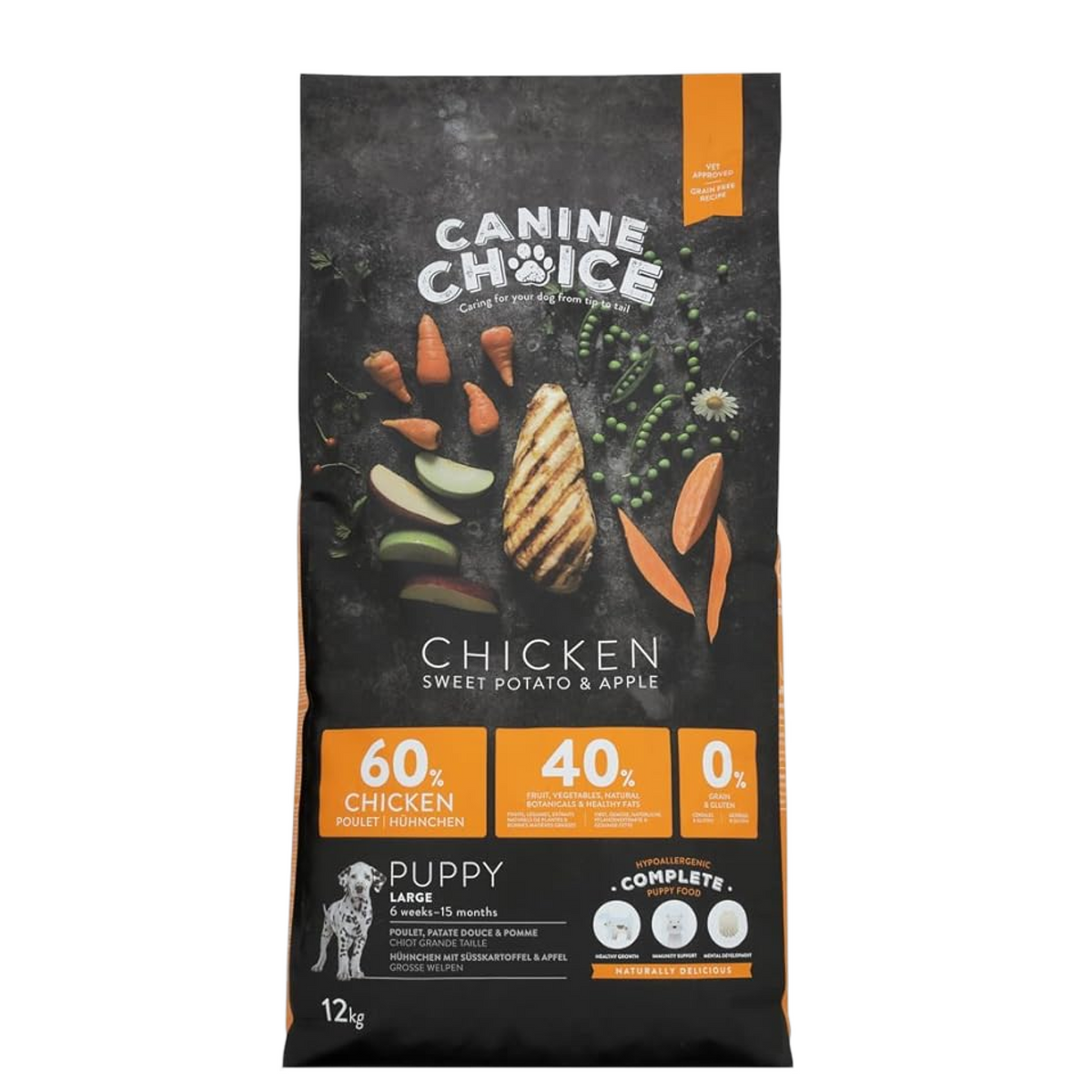 Canine Choice Grain Free Large Puppy Food | Chicken Recipe - Grain Free Puppy Food With Chicken Liver And Chicken Itching