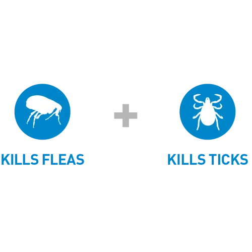 Kills Fleas and Kills Ticks