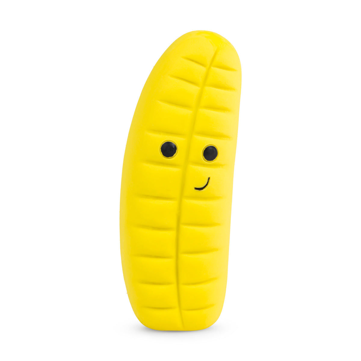 Image showcasing Petface Eric The Banana Sweet Latex Yellow Dog Toy