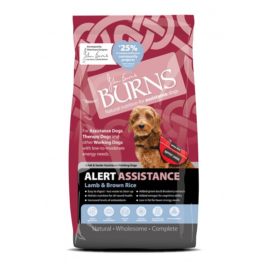 Burns Alert with Lamb Working Dog Food
