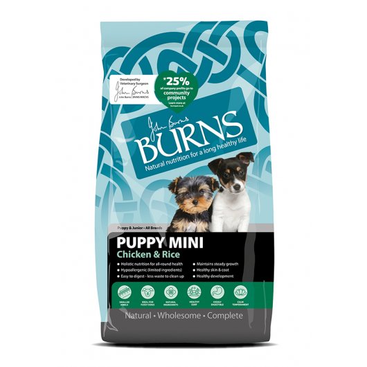Burns Pet Foods Small Puppy Food Mini Breed Chicken & Rice
