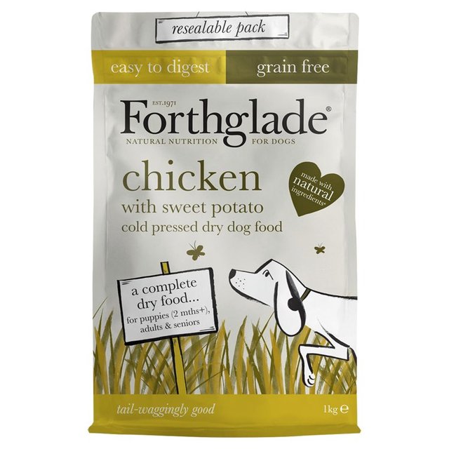 Forthglade Grain Free Cold Pressed Chicken Dry Food for Dogs - 2kg