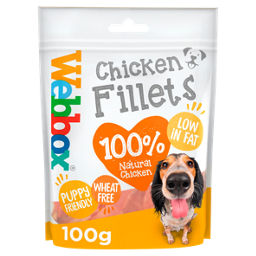 Webbox Chicken Fillets Treats for Dogs 100g