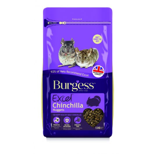Burgess Excel Nutritious Nuggets for Chinchillas 1.5kg