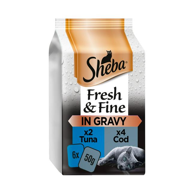 Sheba Fresh Choice Select Slices Fish in Gravy Pouches 85g