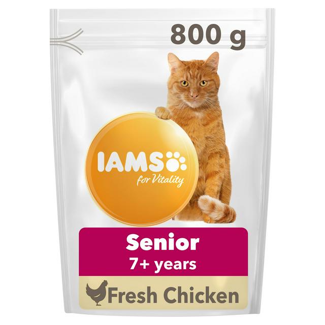 Iams Vitality with Fresh Chicken Food for Senior Cats