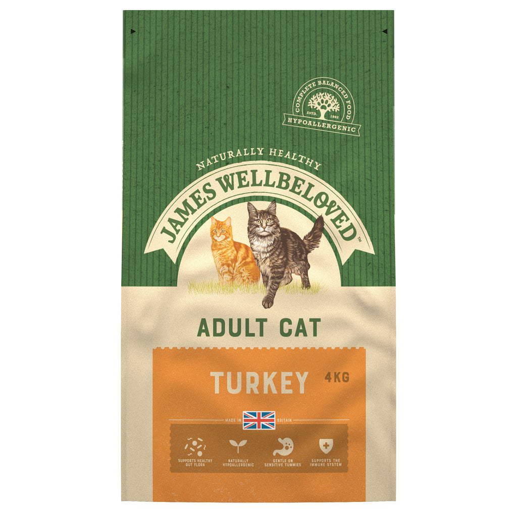 James Wellbeloved Dry Food for Cats - Turkey & Rice - 4kg
