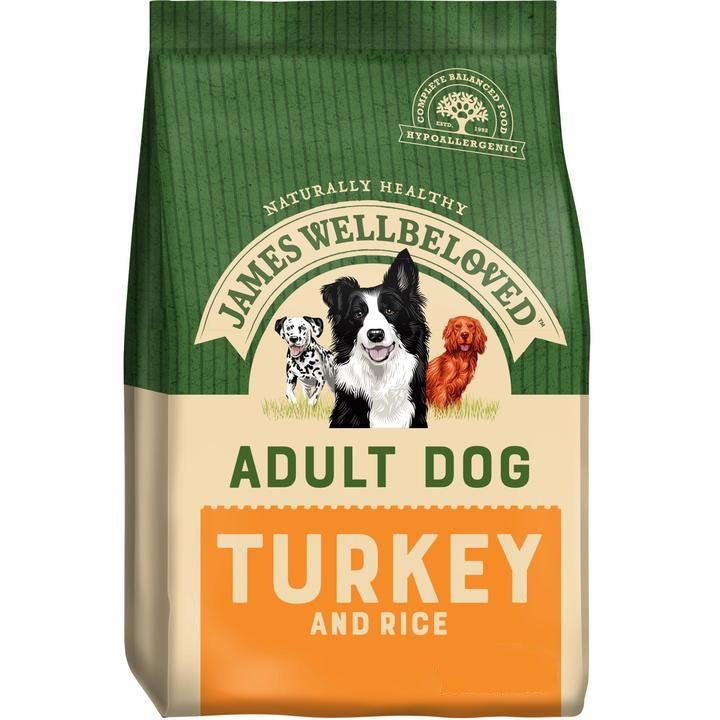 James Wellbeloved Canine Maintenance Kibble Adult Turkey & Vegetable - 10Kg