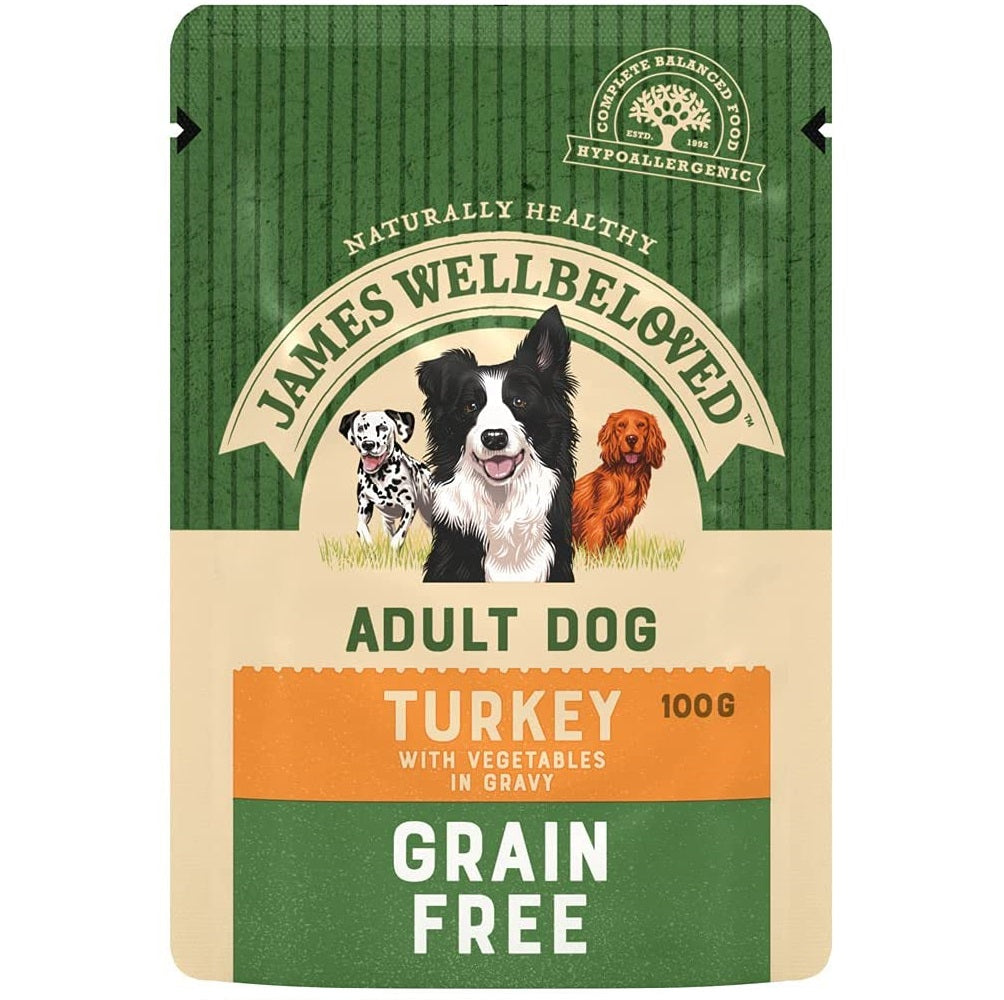 James Wellbeloved Grain-Free Lamb Pouch for Dogs 100g