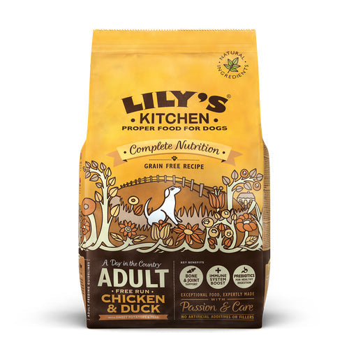 Lily's Kitchen Dry Adult Dog Food - Chicken & Duck