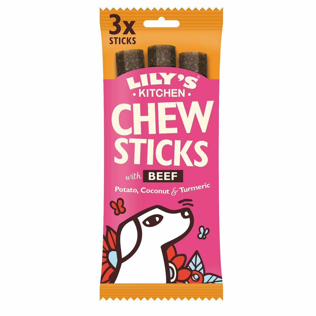 Lily's Kitchen Dog Chew Sticks With Beef - 120g