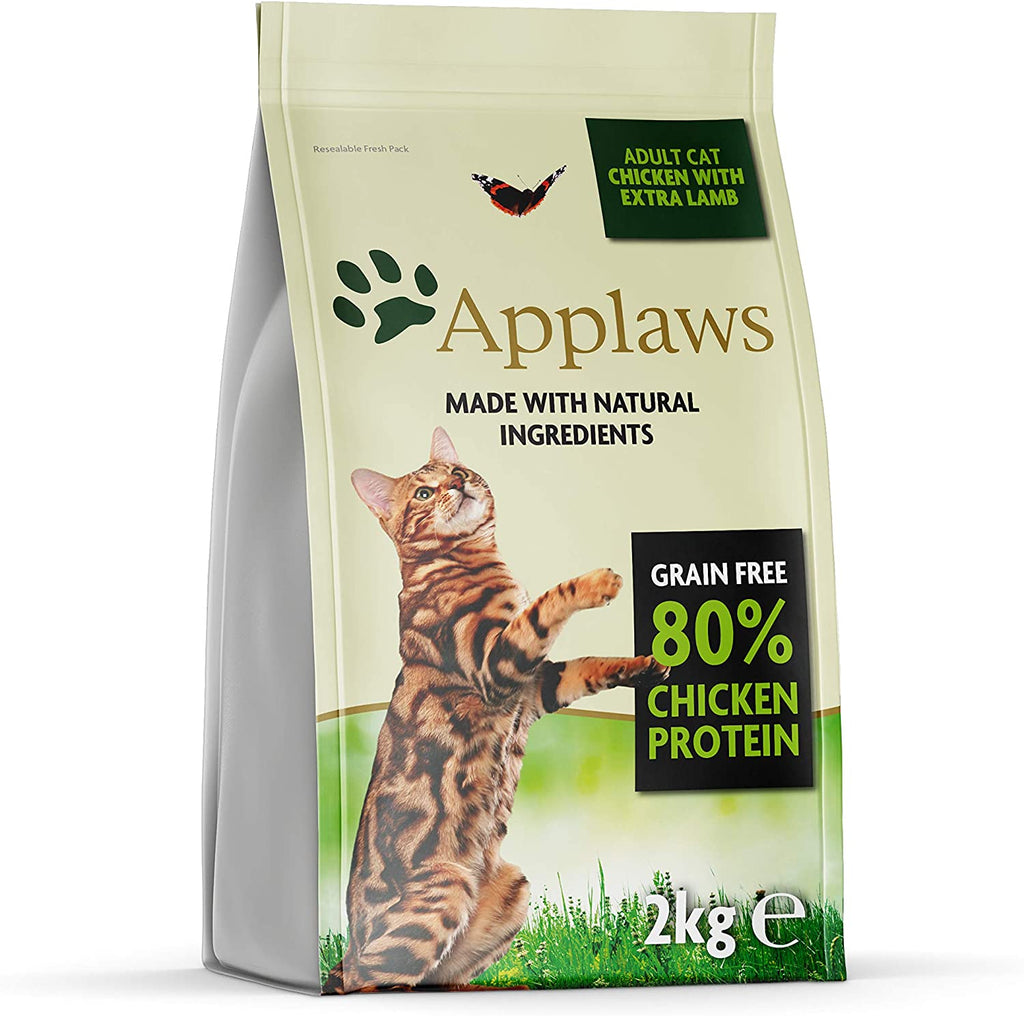 Applaws Dry Food for Adult Cats - Chicken With Lamb - 2kg