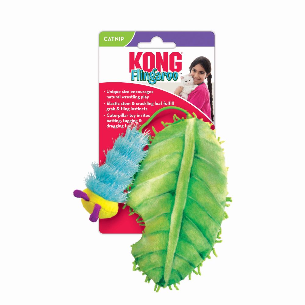 KONG Flingaroo Caterpillar Toy for Cats
