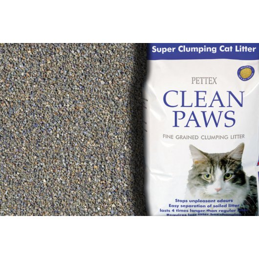 Clumping Cat Litter Pettex Clean Paws Clump Litter 15Kg