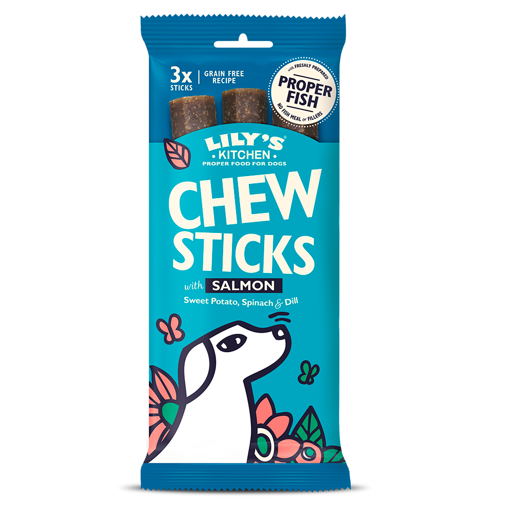 Lily's Kitchen Dog Chew Sticks With Salmon - 120g