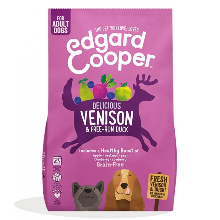 Edgard & Cooper Venison & Duck Dry Food for Dogs 12kg
