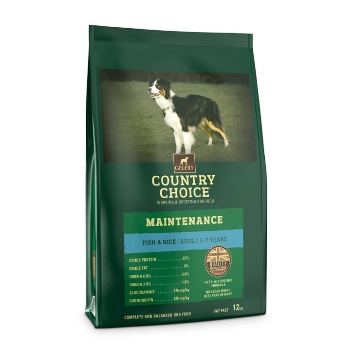 Gelert Country Choice Maintenance Fish & Rices Dog Food 12kg