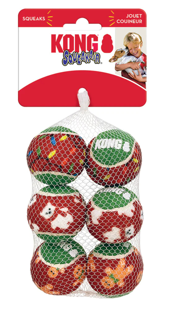 Holiday Squeakair® Balls 6 Pack