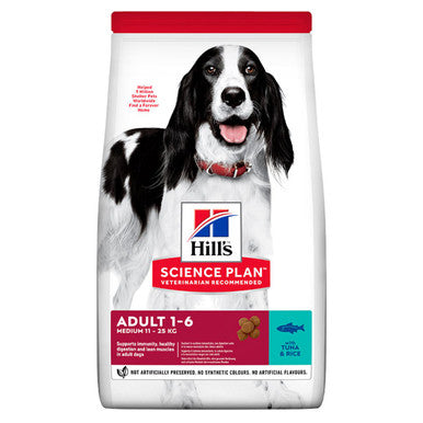 Hills Science Plan Adult Medium Tuna Rice Dry Dog Food