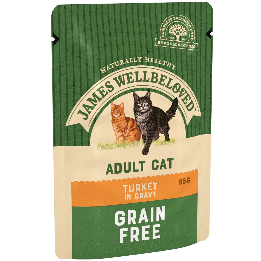 James Wellbeloved Grain-Free Turkey Pouch for Cats - 85g