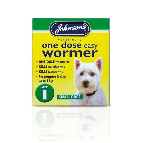 Johnsons One Dose Wormer for Dogs