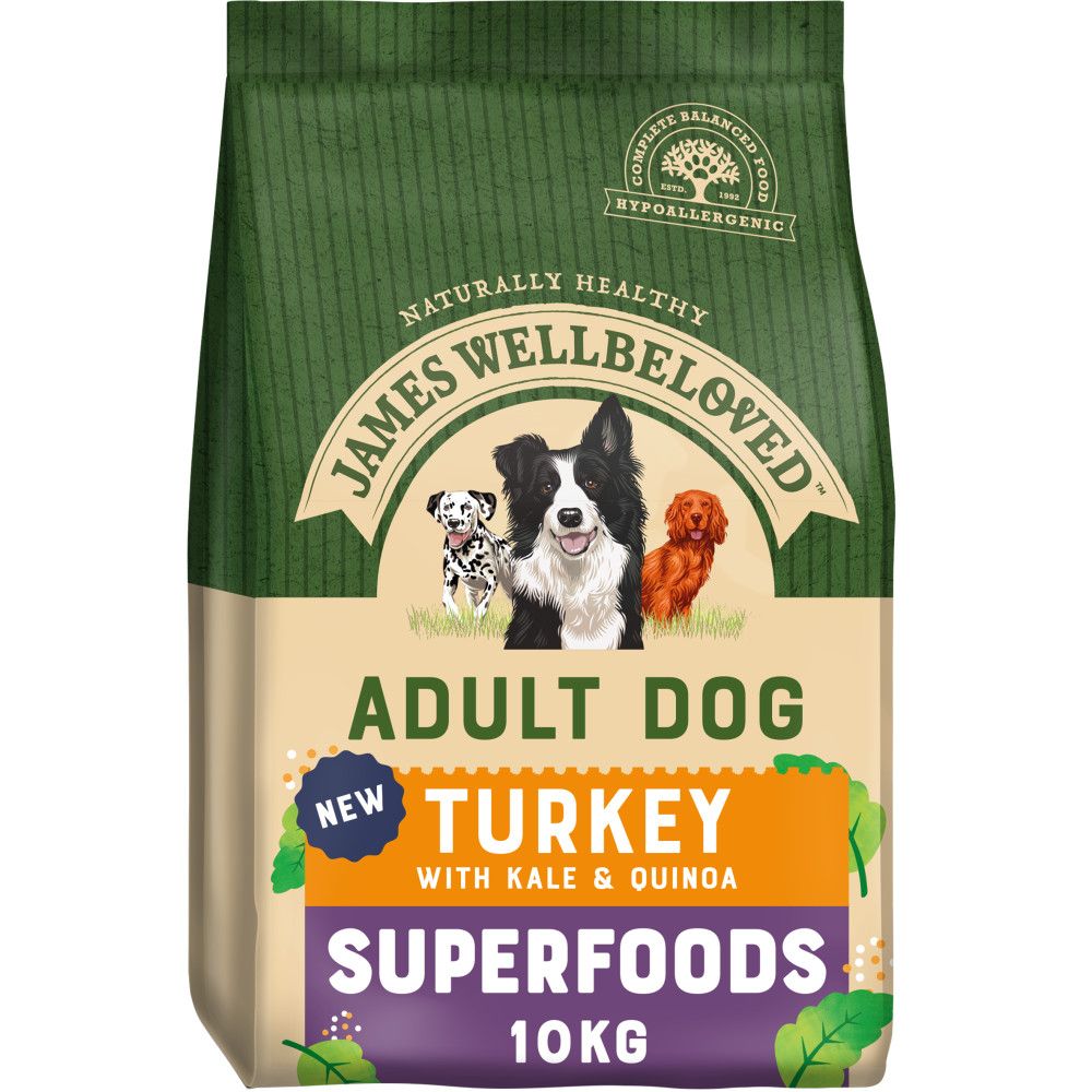 James Wellbeloved Superfoods Turkey With Kale & Quinoa Dry Adult Dog Food