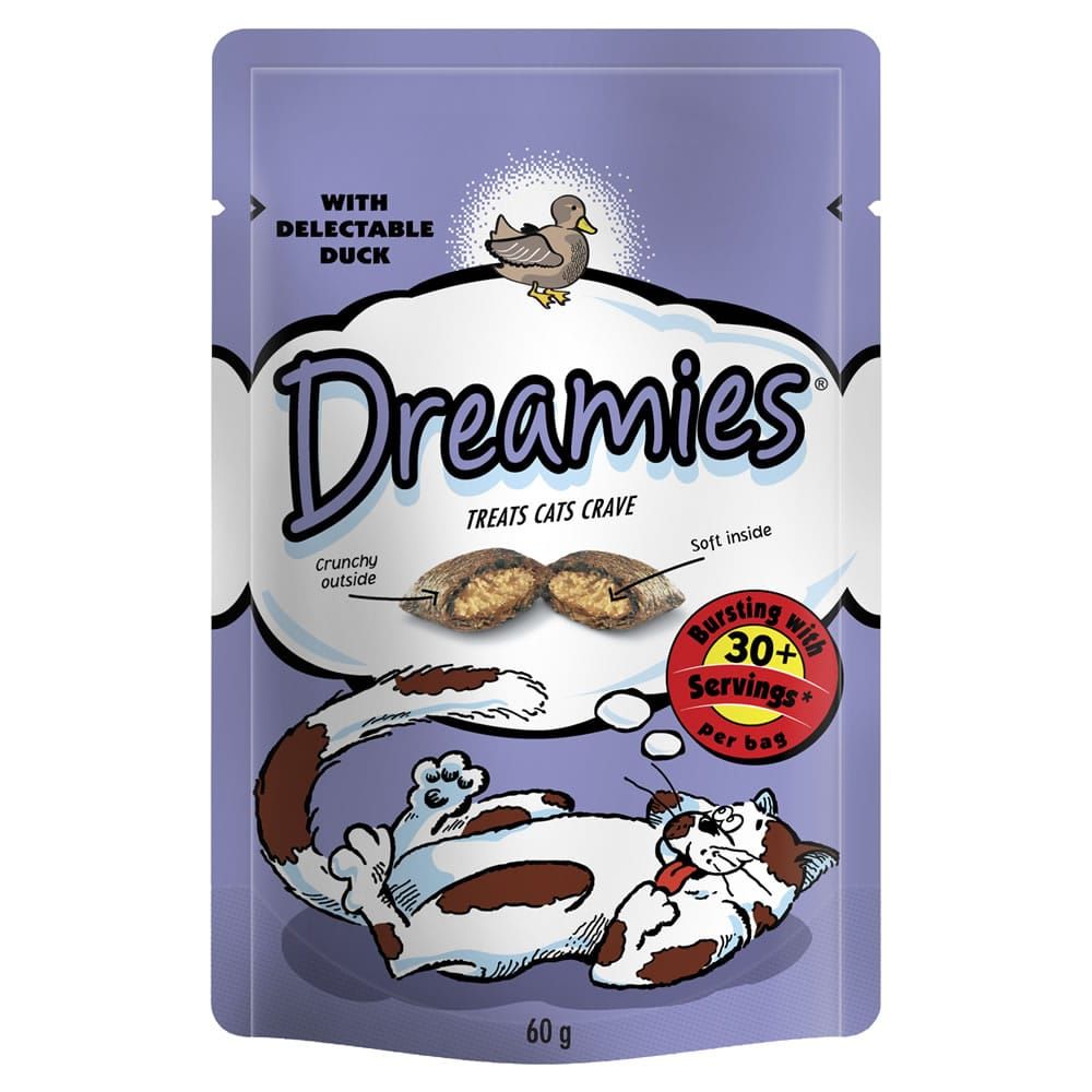 Dreamies Duck Treats for Cats 60g