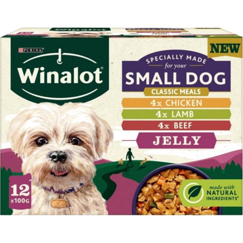Winalot Pouches Mixed In Jelly Wet Food for Small Dogs - 100g (Pack of 12)