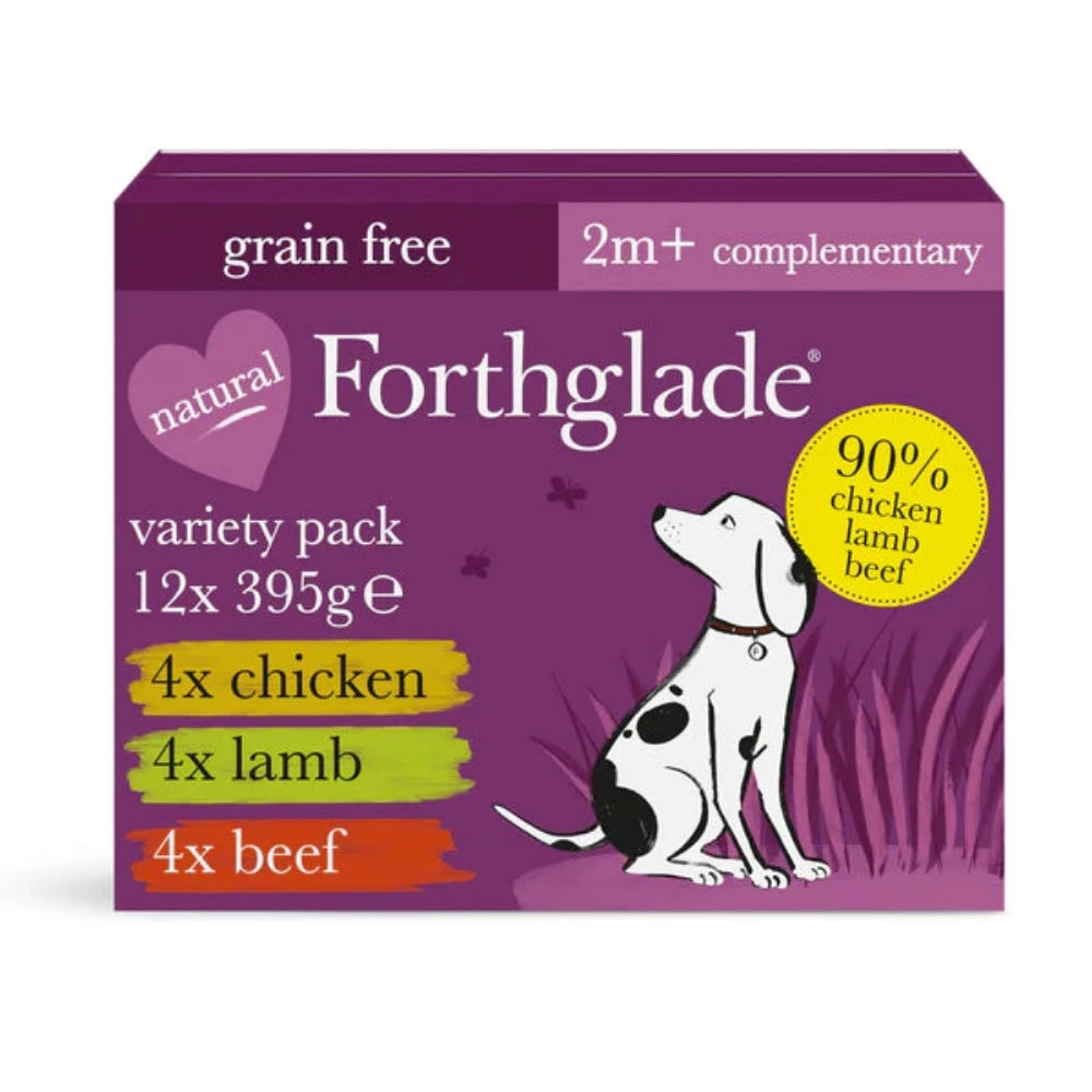 Forthglade Multicase Just 90% Chicken Lamb & Beef Grain Free Wet Dog Food