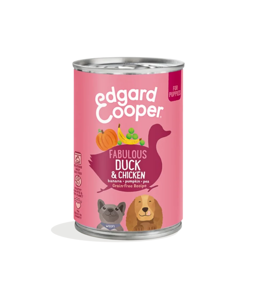 Edgard & Cooper Dog Wet Tin Duck & Chicken 400g
