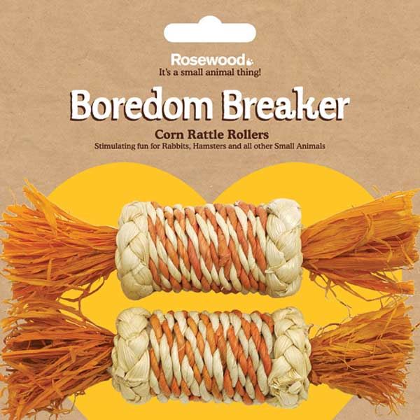 Rosewood Boredom Breaker Corn Rattle Roller