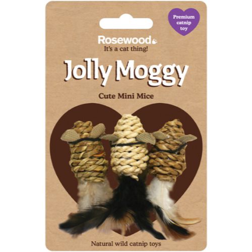 Rosewood Jolly Moggy Catnip Mini Mice Cat Toy