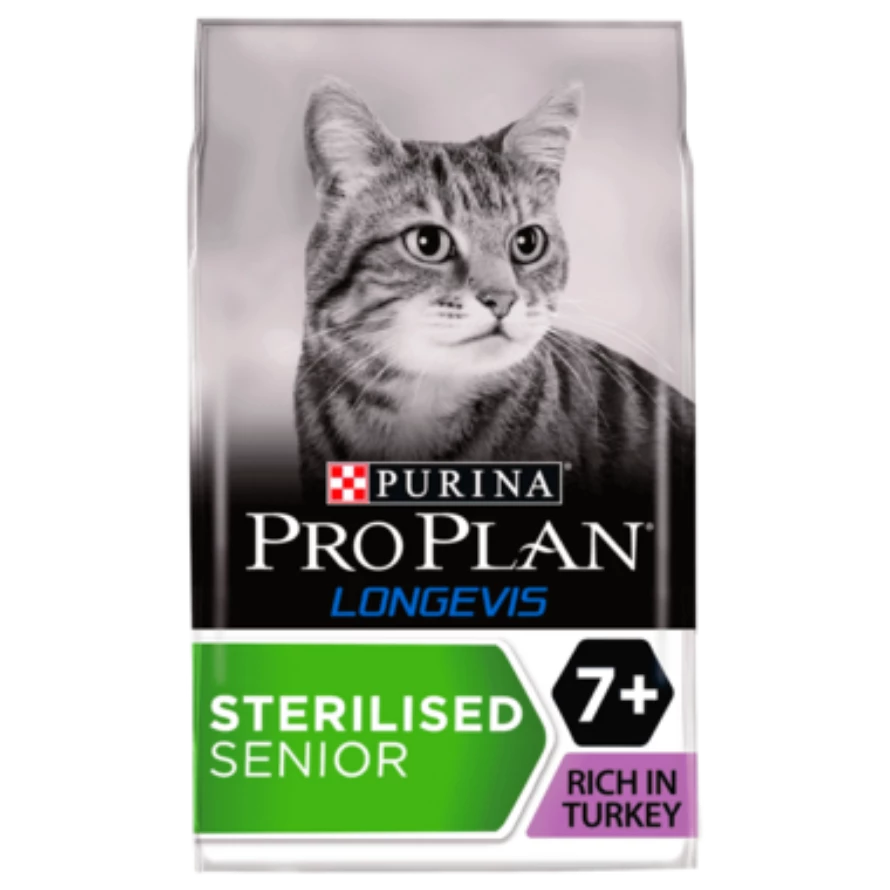 Pro Plan Longevis Sterilised 7+ Senior Dry Cat Food Turkey - 3kg