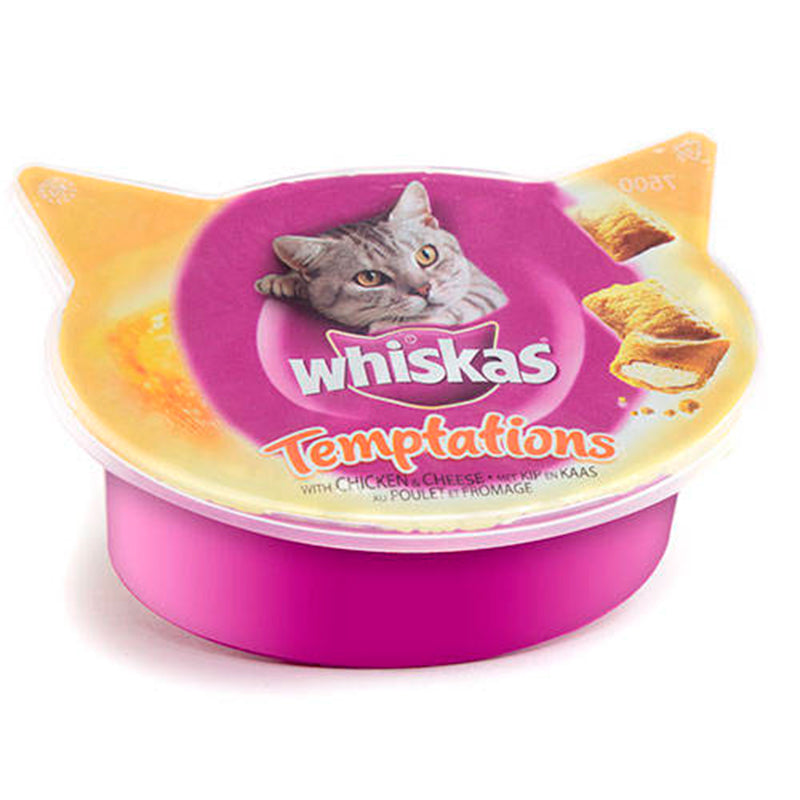 Whiskas Temptations Chicken & Cheese Cat Treats - 60g