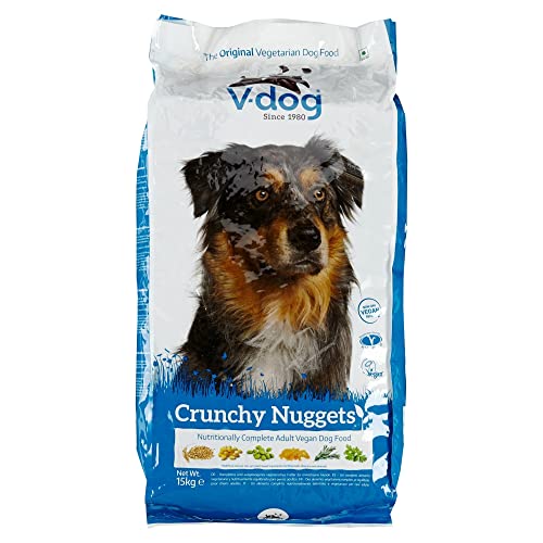Vegeco V-dog Vegetarian Crunchy Nuggets Food for Dogs 15kg