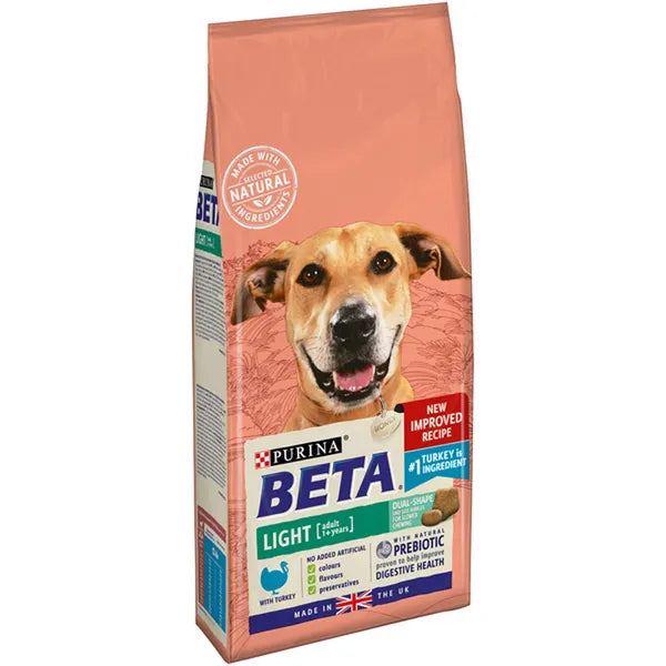 Purina Beta Adult Light Dry Dog Food With Turkey - 2kg