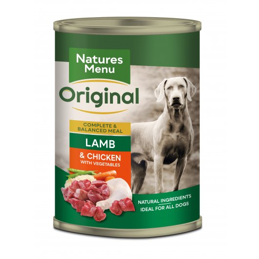 Natures Menu Chicken & Lamb with Vegetables Cans for Dogs 400g
