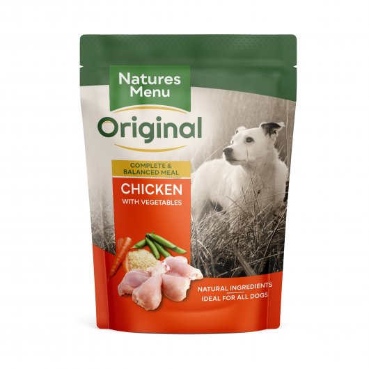 Natures Menu Chicken With Vegetables And Rice Dog Pouches - 300g