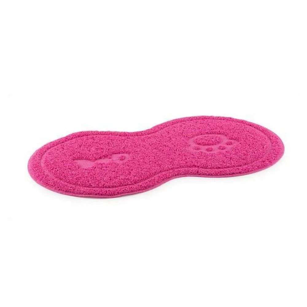 Ancol Cat Food Mat Paw And Fishbone Pink Petwell