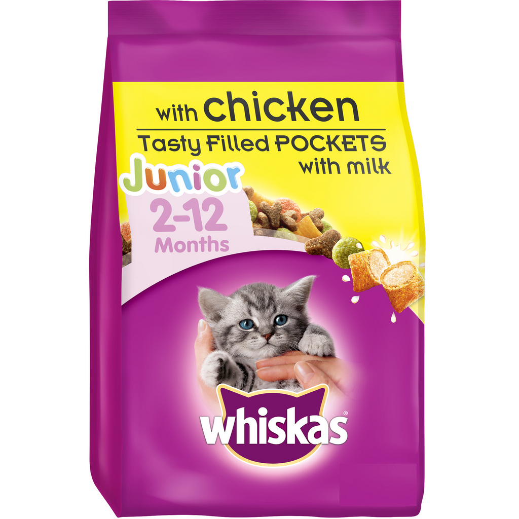 Whiskas 2-12 Months Kitten Chicken Complete Dry Food
