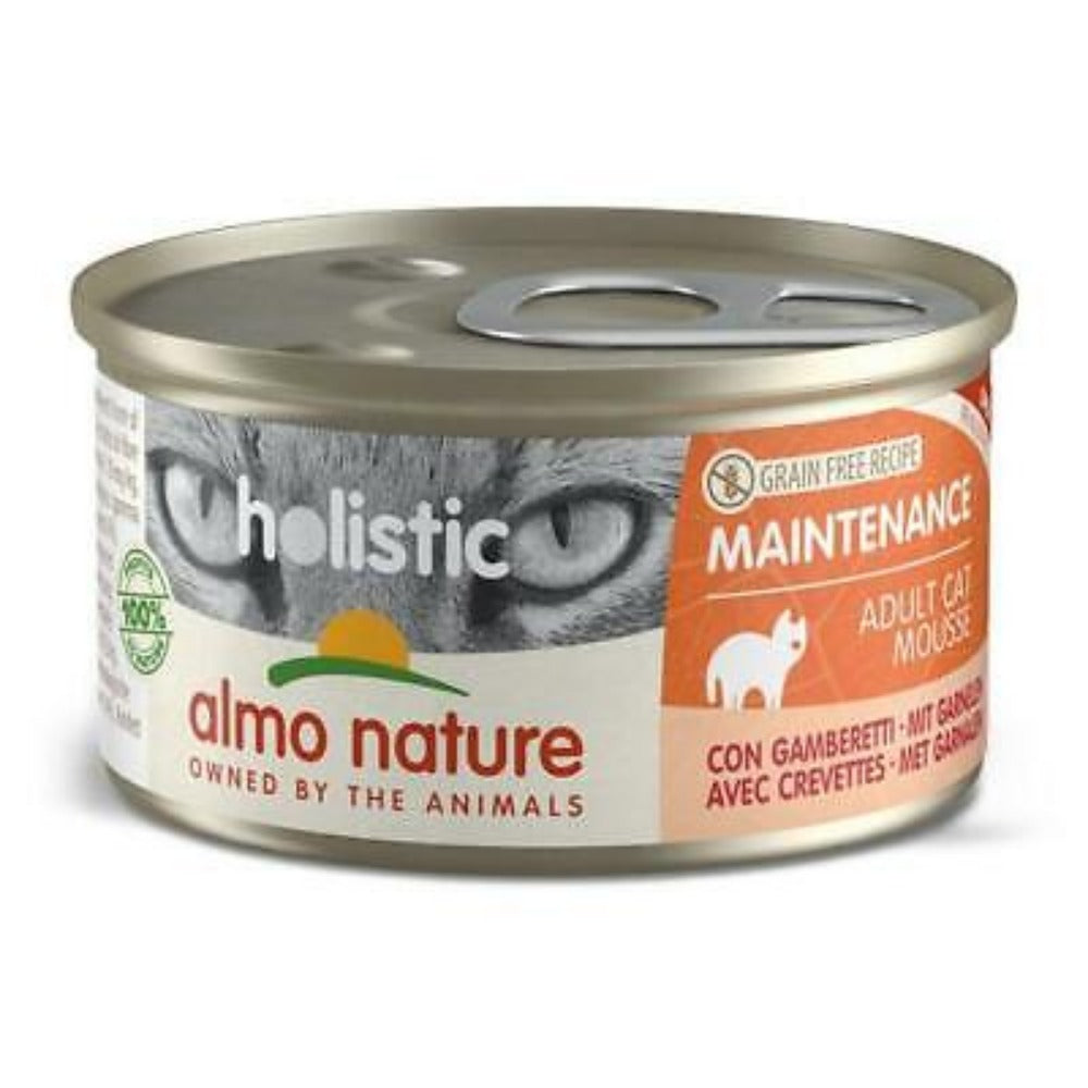 Almo Nature Holistic Maintenance Wet Cat Food in Can - Shrimps