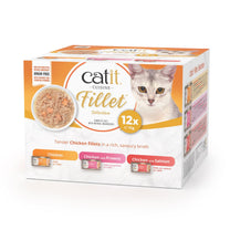 Front View of Catit Cuisine Fillet Variety Pack Wet Cat Food - Chicken - 12 x 75g