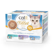 Front View of Catit Cuisine Tuna Fillet Variety Pack Wet Cat Food - 12 x 75g