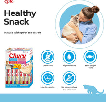 Ciao Churu 20 Pack Box Cat Treat - Tuna Seafood Variety - 20 x 14g