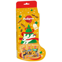 Front View of Pedigree Christmas Stocking Dog Treats - One Size