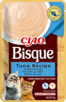 Front View of Ciao Bisque Cat Treat - Tuna Recipe - 40 g