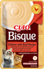 Front View of Ciao Bisque Cat Treat - Chicken with Beef Recipe - 40 g