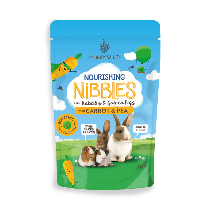 Nibbles Store Rabbit Country Values Nourishing Nibbles Carrot and Pea Treats for Rabbits
