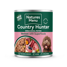 Natures Menu Country Hunter New Wild Multi Pack Wet Dog Food Cans With Venison, Rabbit, Beef & Boar