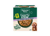 Front View of Natures Menu Hearty Stews Wet Dog Food Pouch With Turkey & Vegetable